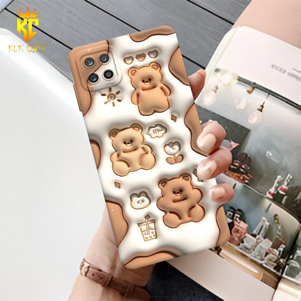 Case Motif SAMSUNG A12 Aesthetic Bahan Softcase silicon Lentur - Skin /  Casing Handpone