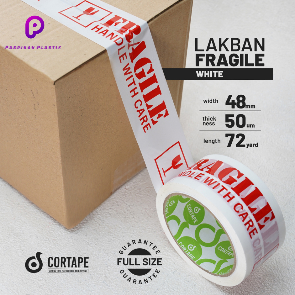 

lakban stiker cortape fragile CORTAPE / Harga eceran