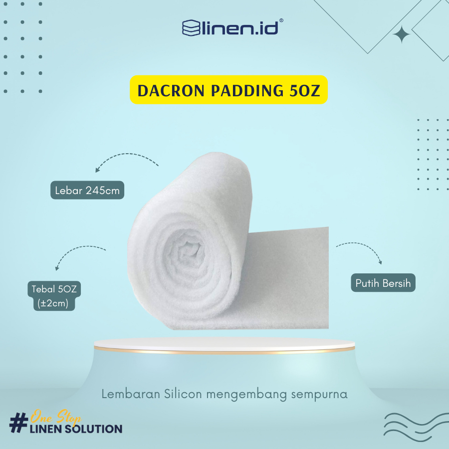 DACRON PADDING / Kapas Press Lembaran 5oz (kurang lebih 2cm) L-245 cm