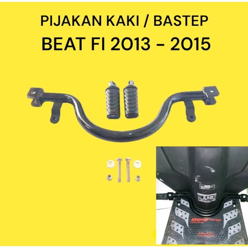 Besi bastep footstep pijakan kaki motor honda beat fi th 2013 - 2015 bastep beat fi