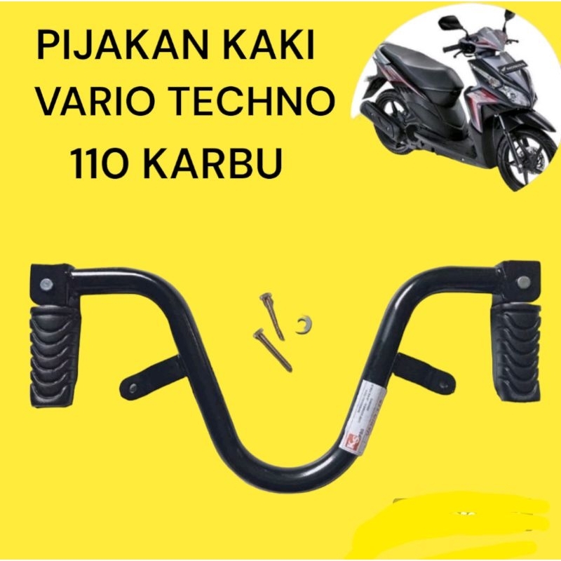 PIJAKAN KAKI BASTEP MOTOR VARIO TECHNO 110 KARBU TH 2009 - 2012 footstep vario techno 110
