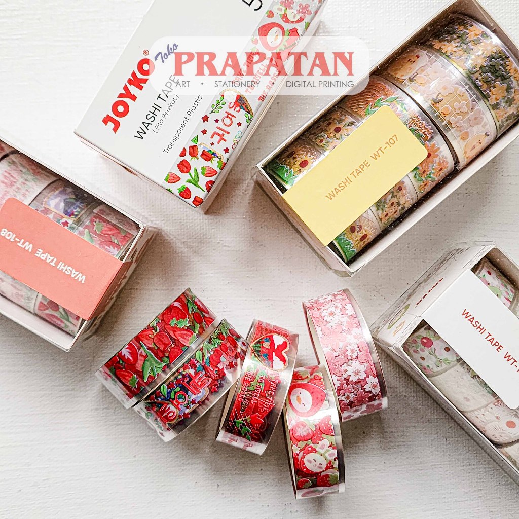 

Joyko Washi Tape Set WT-107~109 | Pita Perekat