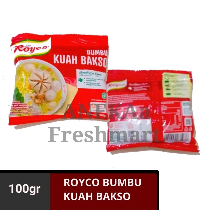 

ROYCO BUMBU KUAH BAKSO 100GR BUMBU BASO SAPI BAKSO SAPI BEEF BALL BUMBU RACIK BAKSO SAPI