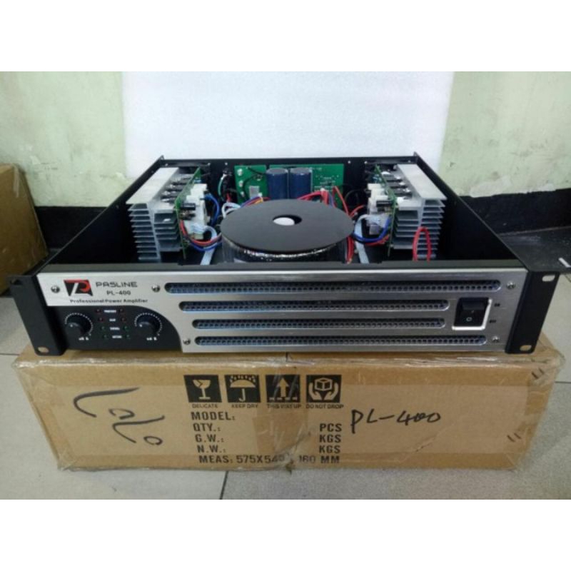 POWER AMPLIFIER PASLINE PL-400 POWER 2X400W 8ohm, 2x600w 4ohm