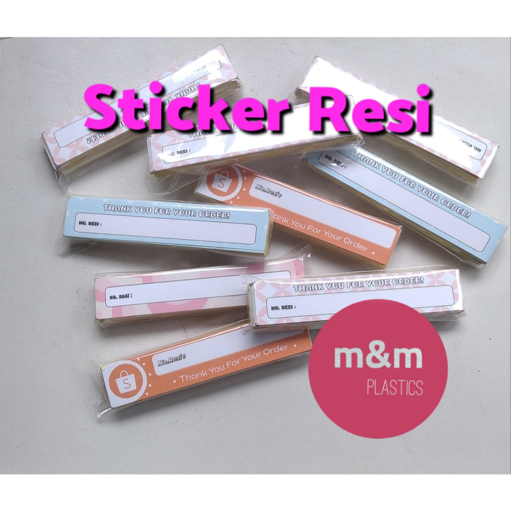 

Sticker Resi Isi 50 pcs ukuran 2x10 cm