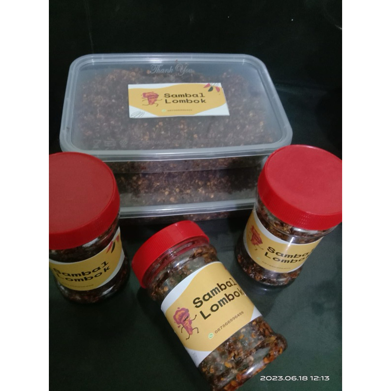 

sambal Lombok 180gr kemasan wadah