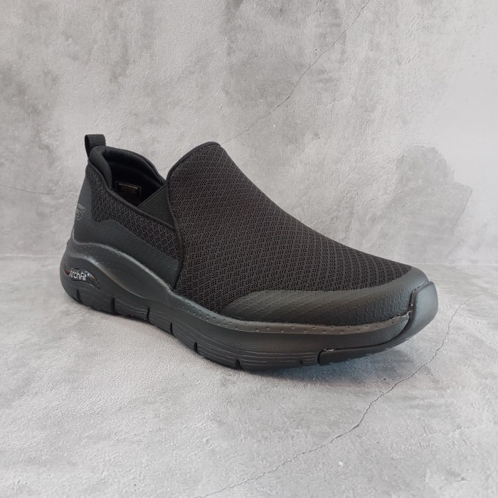 Sepatu Sneakers - SKECHERS Arch Fit - Banlin / Black [232043/BBK] - Original