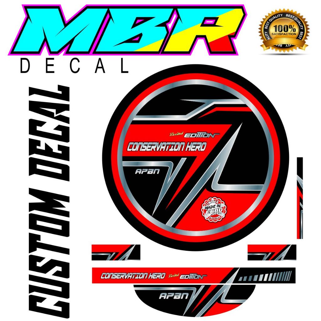 STIKER TEBOK MURAI,STIKER DECAL TEBOK MURAI REPLIKA