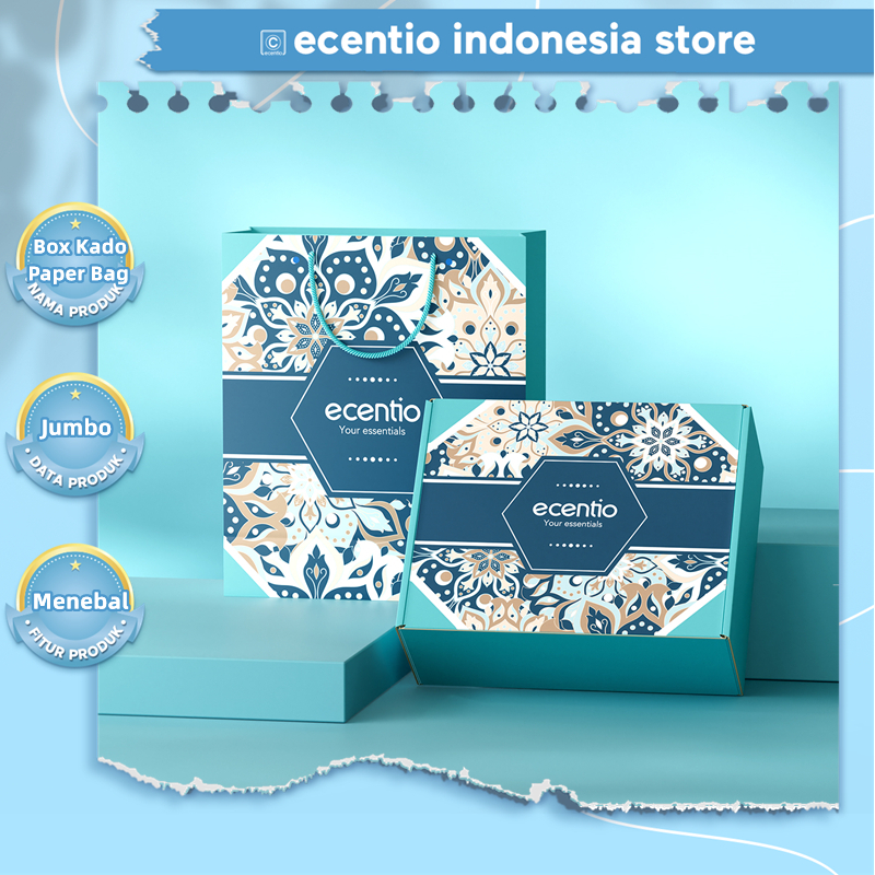 

ECENTIO box kado gift box hardbox paper bag kado kotak kado aesthetic jumbo Cocok untuk berbagai produk ecentio