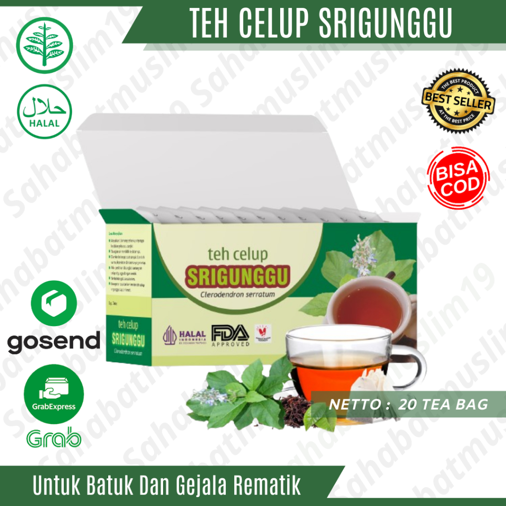 

Teh Celup Srigunggu Tazakka Herbal Untuk Mengatasi Batuk Dan Rematik Original Ampuh