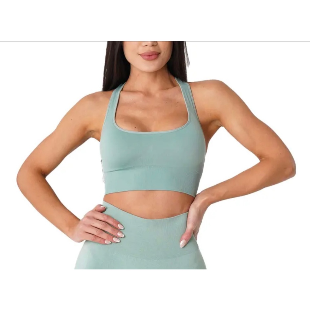 NVGTN Ignite Seamless Sports Bra Color SAGE GREEN size M