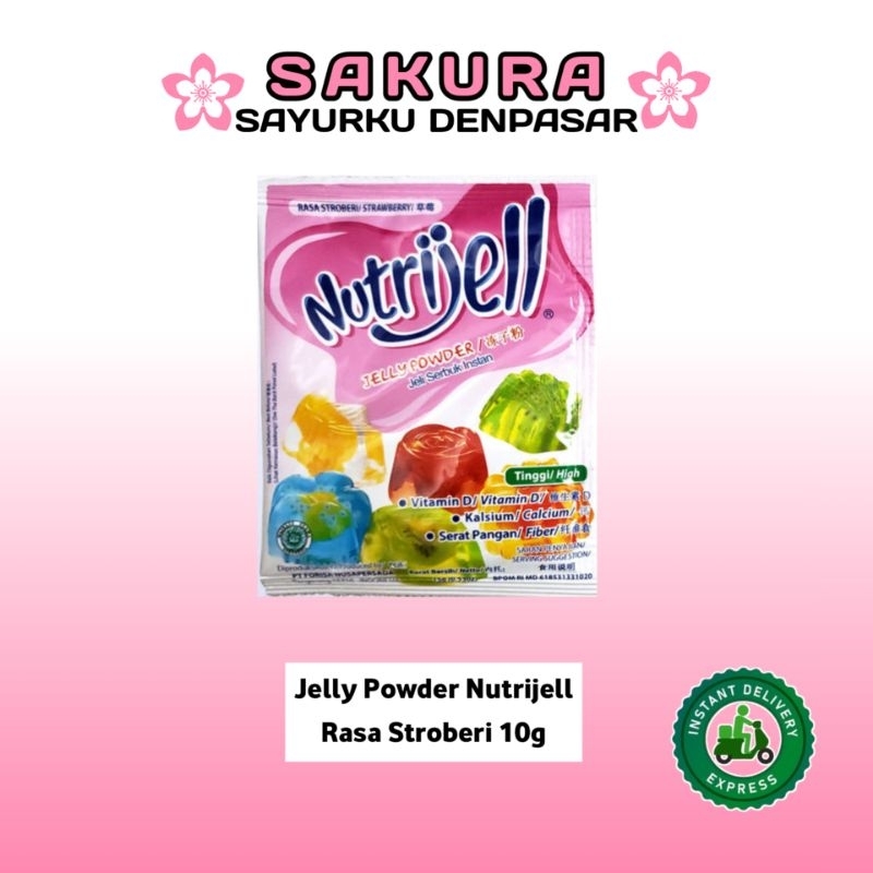 

Jelly Powder Nutrijell Rasa Stroberi 10g - SAKURA