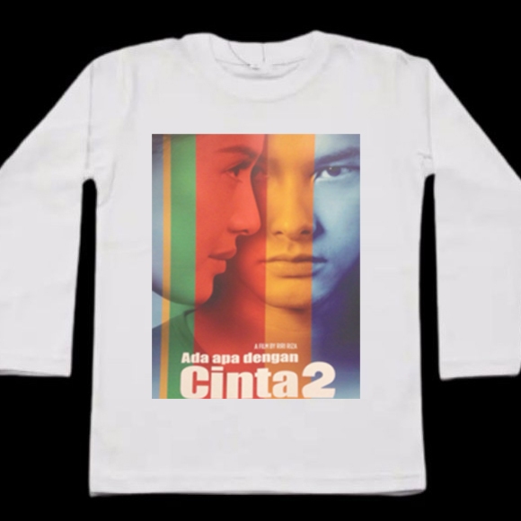 Kaos Ada Apa Dengan Cinta AADC Tshirt 100% Cotton | Shortsleeve & Longsleeve | Tangan Pendek & Tanga