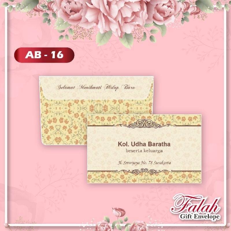 

Amplop Falah AB 16 Termurah Isi 50 Lembar ( Belum Termasuk Cetak )