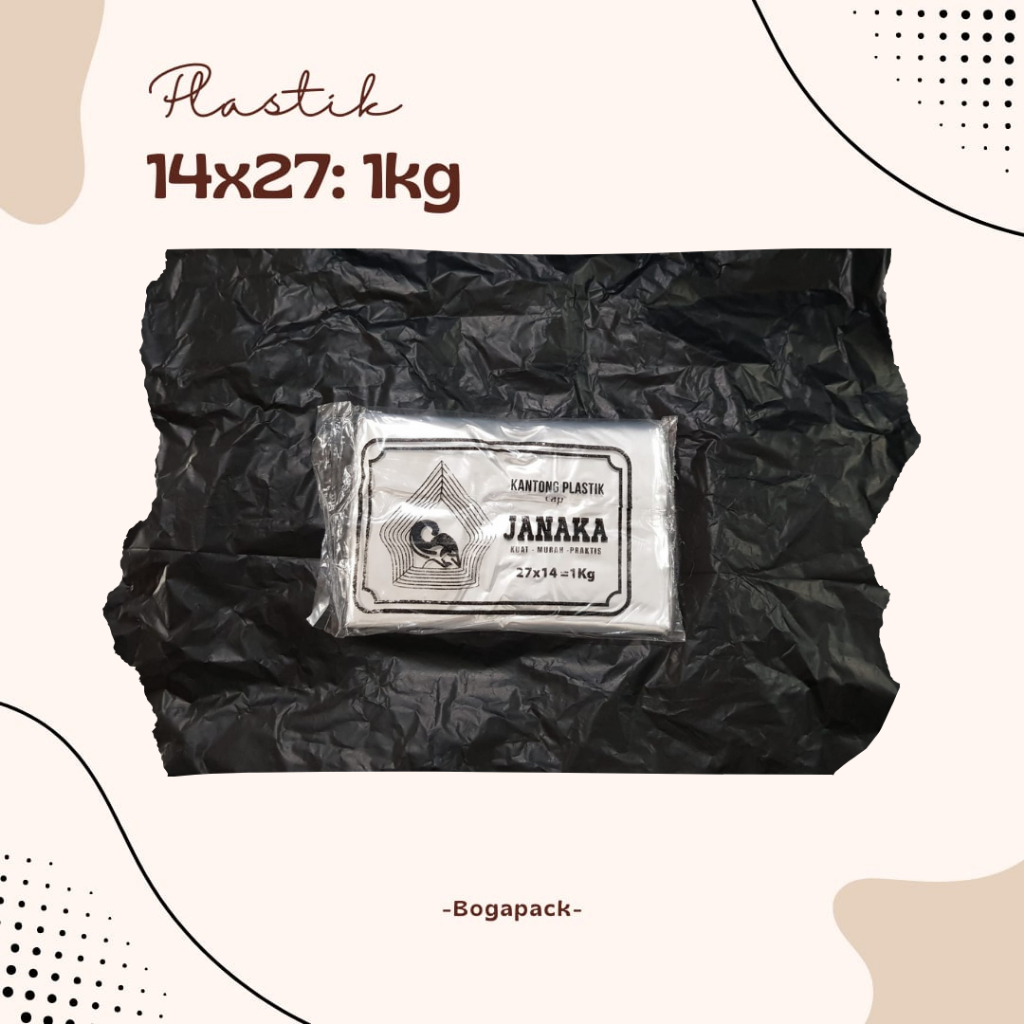 Plastik Bening Janaka 14x27 / Plastik 1kg / Plastik Janaka / Plastik HT / Plastik Bening / Plastik K