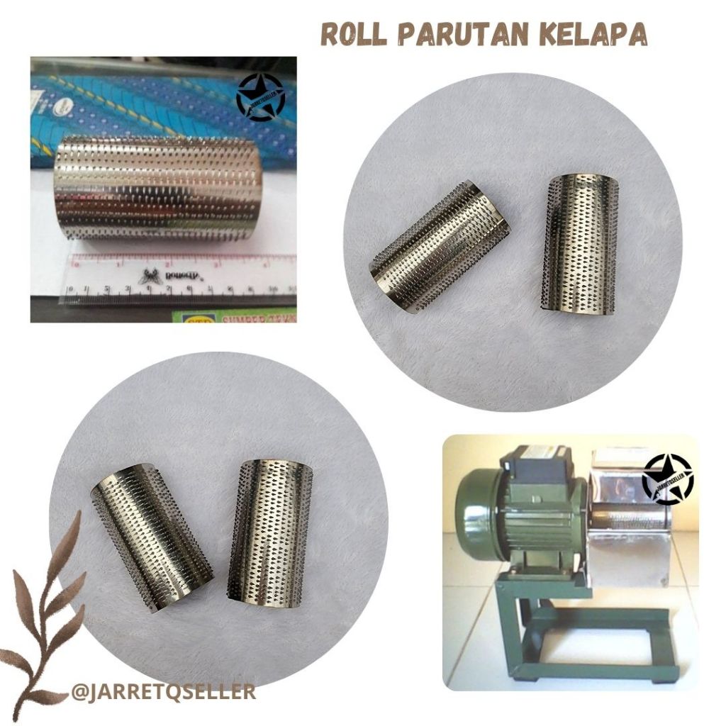 🆕 Roll Parutak Kelapa Listrik 9,5 CM HALUS || Mata Parutan Kelapa || Pisau Roll Parut || Roll Parut 