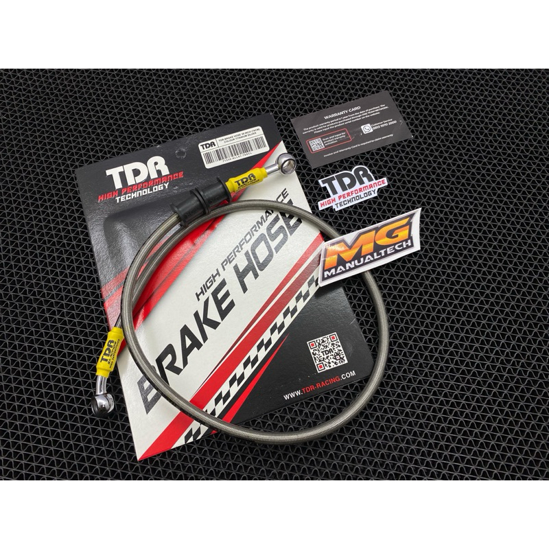 Selang Rem TDR Titanium Silver 76 CM