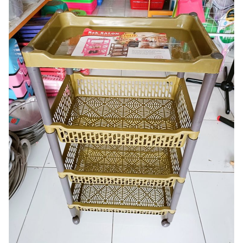 [ ⭐FREE  ONGKIR⭐ ] Rak roda model YOYO salon plastik ukuran besar berkualitas tebal