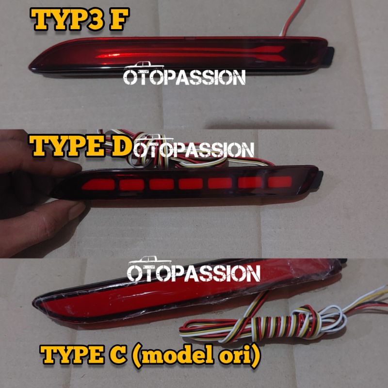 LED Bemper Belakang Grand Innova 2009-2015 | Lampu Bemper Fortuner 2012-2014