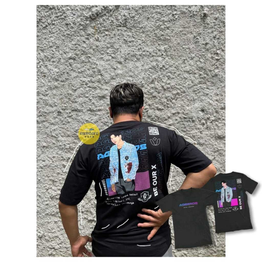 OBRAL Kaos Lengan Pendek Catoon Combed Argantara X Be Our - Merchandise Be Our X Argantara Kaos Leng