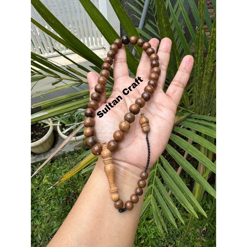 TASBIH 33 KAYU GAHARU ASLI KALIMANTAN 10 MM