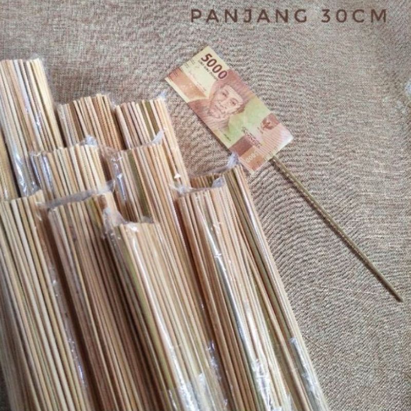 Tusuk sate//Stik Buket panjang 30cm isi 100 pcs