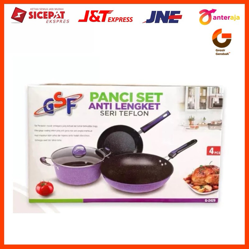 gsf panci set anti lengket 4pcs g2429