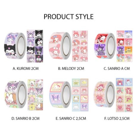 

1Rolls STICKER SANRIO KUROMI Cute Stiker Tape Cartoon Washi Tape Masking Tape BuJo DIY Scrapbook Journal - A0055