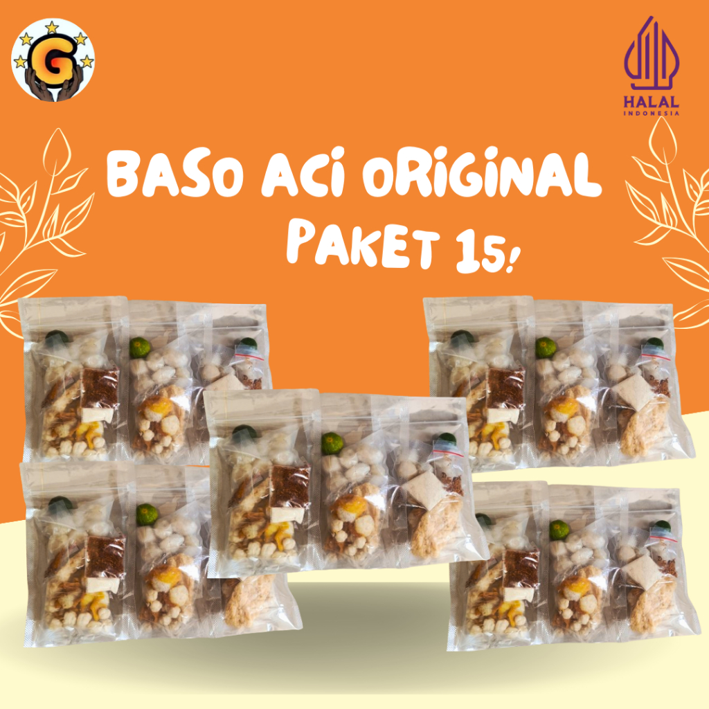 

Baso Aci Harga Paket RESELLER Rasa Original Paket Instant Paket 15 pcs Nikmat Enak dan Pedas