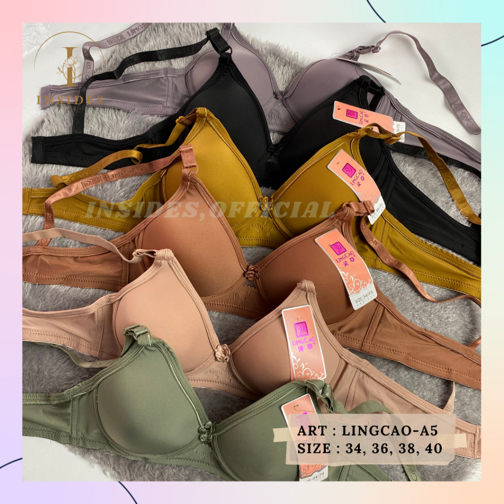 BH Lingcao Original / Bra Push Up Bh Busa Tanpa Kawat Lingcao A5