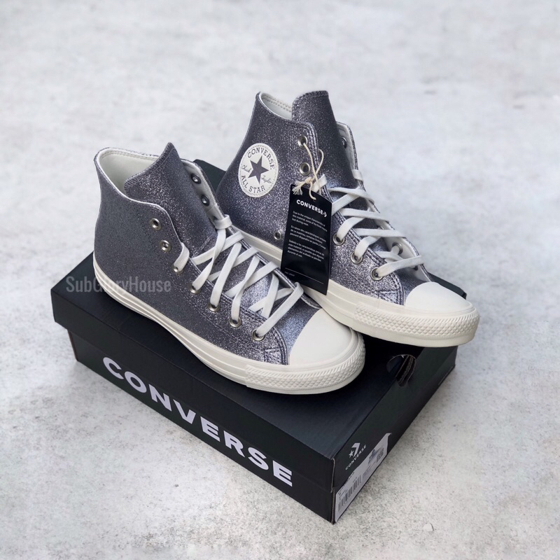 Converse CTAS grey sparkle party