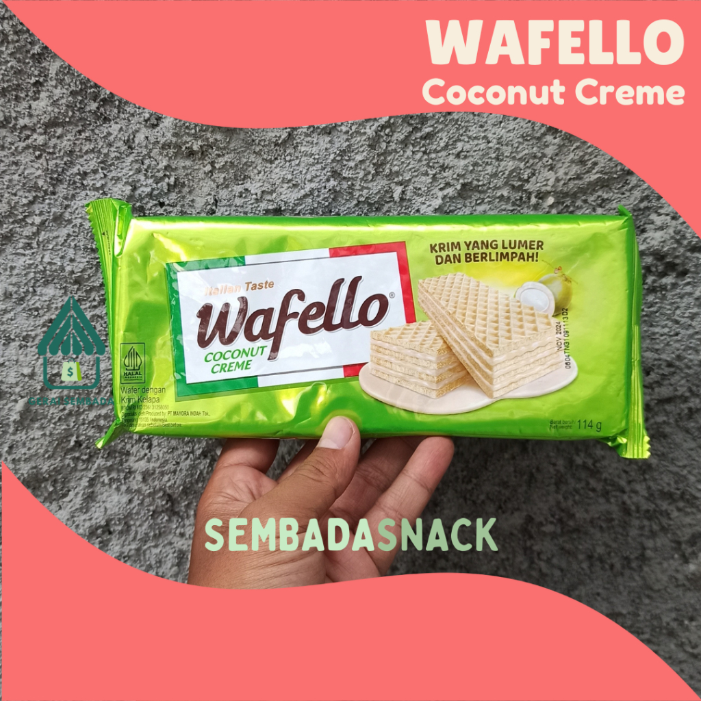 

Wafer Wafello Coconut Creme 114 gram - GERAI SEMBADA