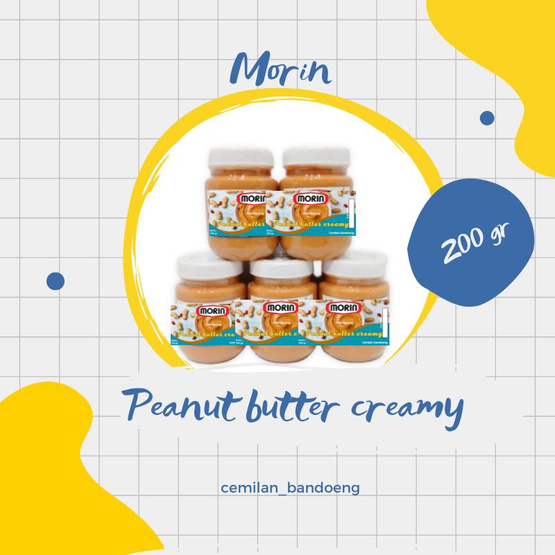

morin peanut butter creamy 200gr