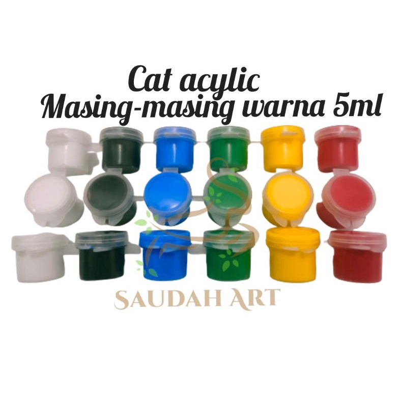 

PROMO TERBATAS Cat Acrylic cat akrilik 5ml 6 warna berkualitas