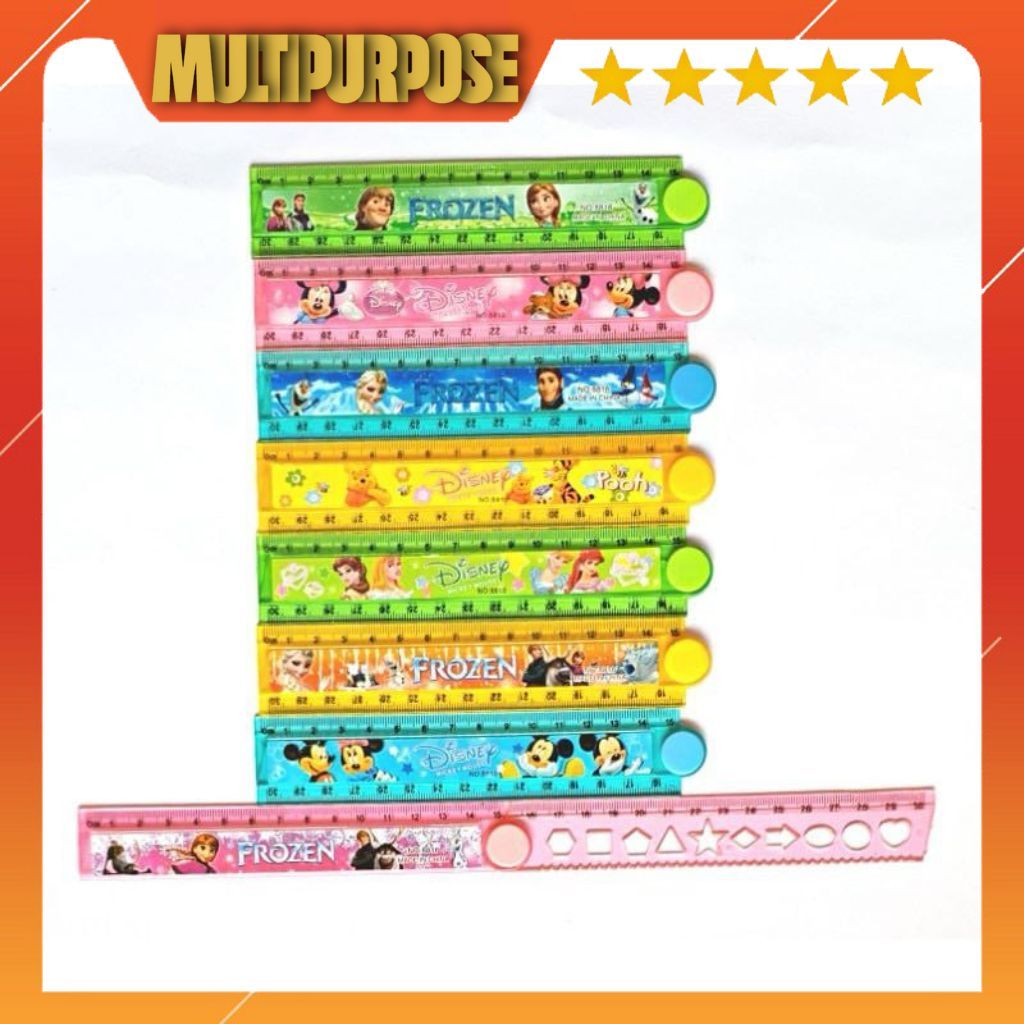 

PENGGARIS LIPAT / GARISAN FANCY KARAKTER LUCU ANAK 30 CM