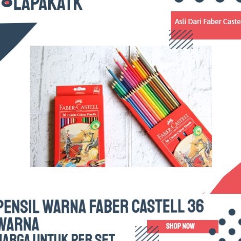 

Pensil Warna FABER CASTELL 36 Warna Classic