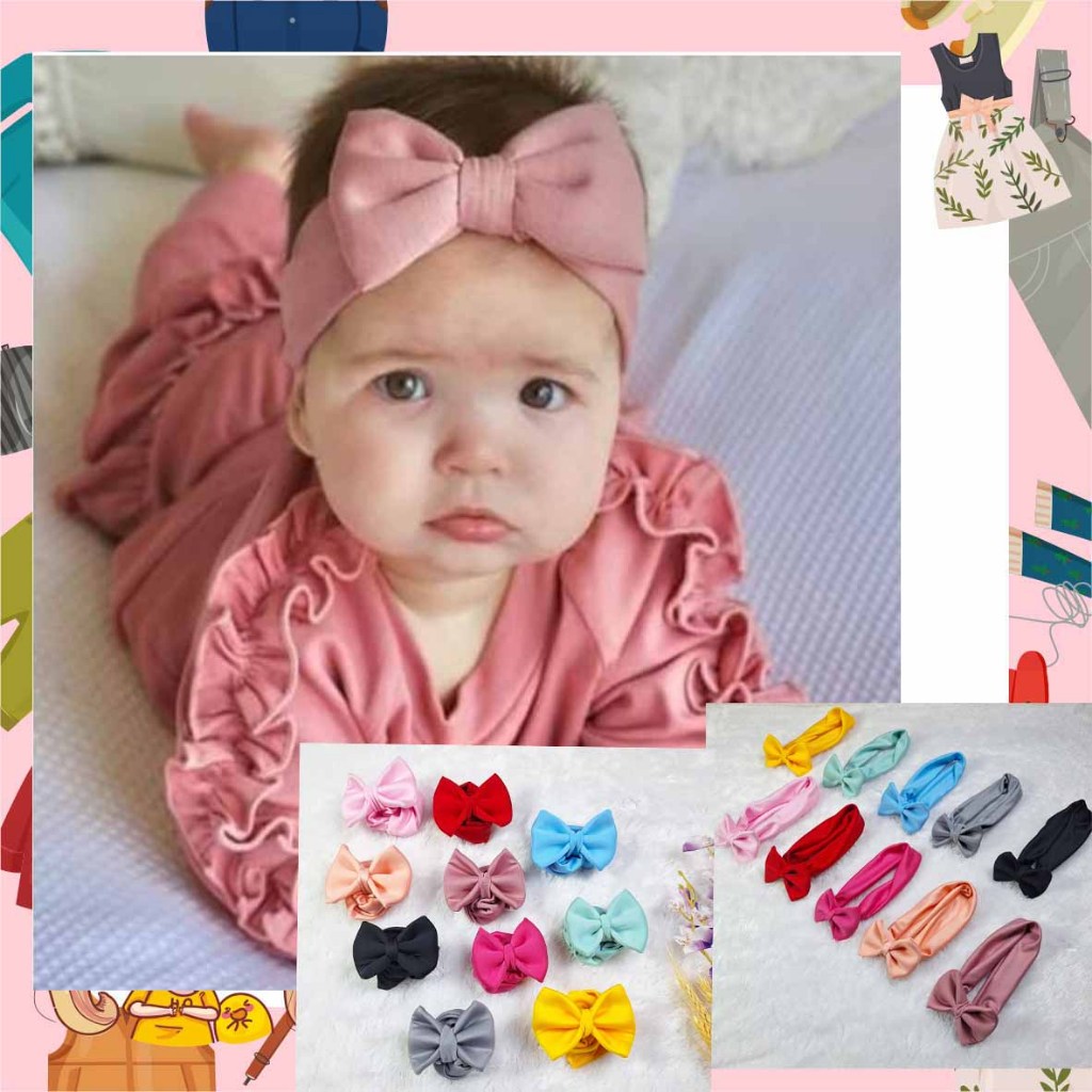 Bandana Pita Bayi / Bando Pita Bayi/ Bandana Bando Bayi
