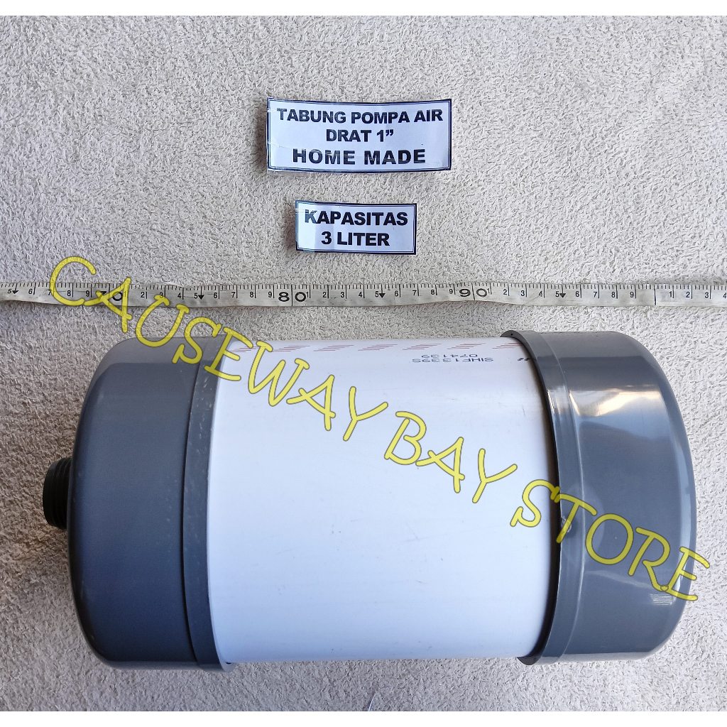 TABUNG POMPA AIR DRAT 1 INCH HOME MADE KAPASITAS 3L