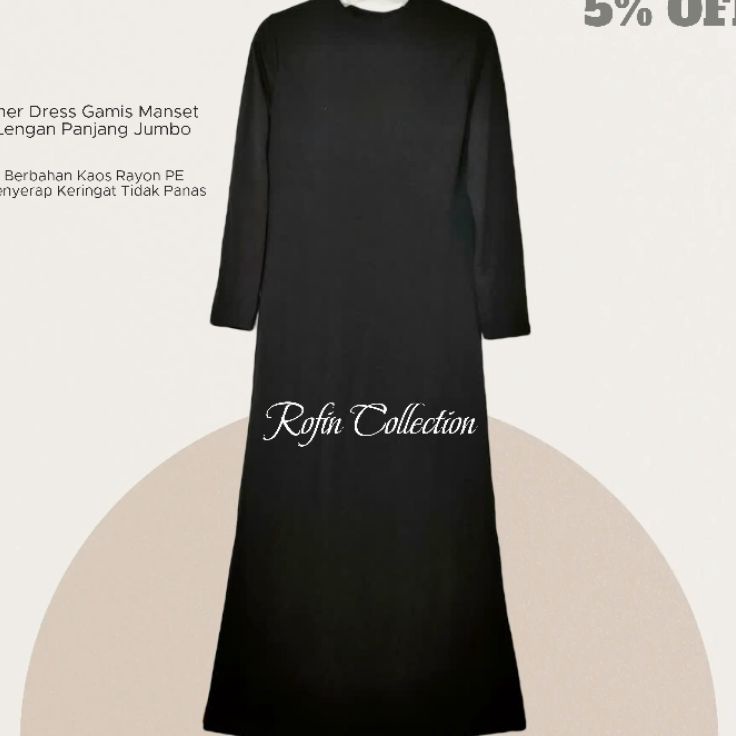 GROSIR GAMIS MANSET LENGAN PANJANG JUMBO DALEMAN GAMIS JUMBO