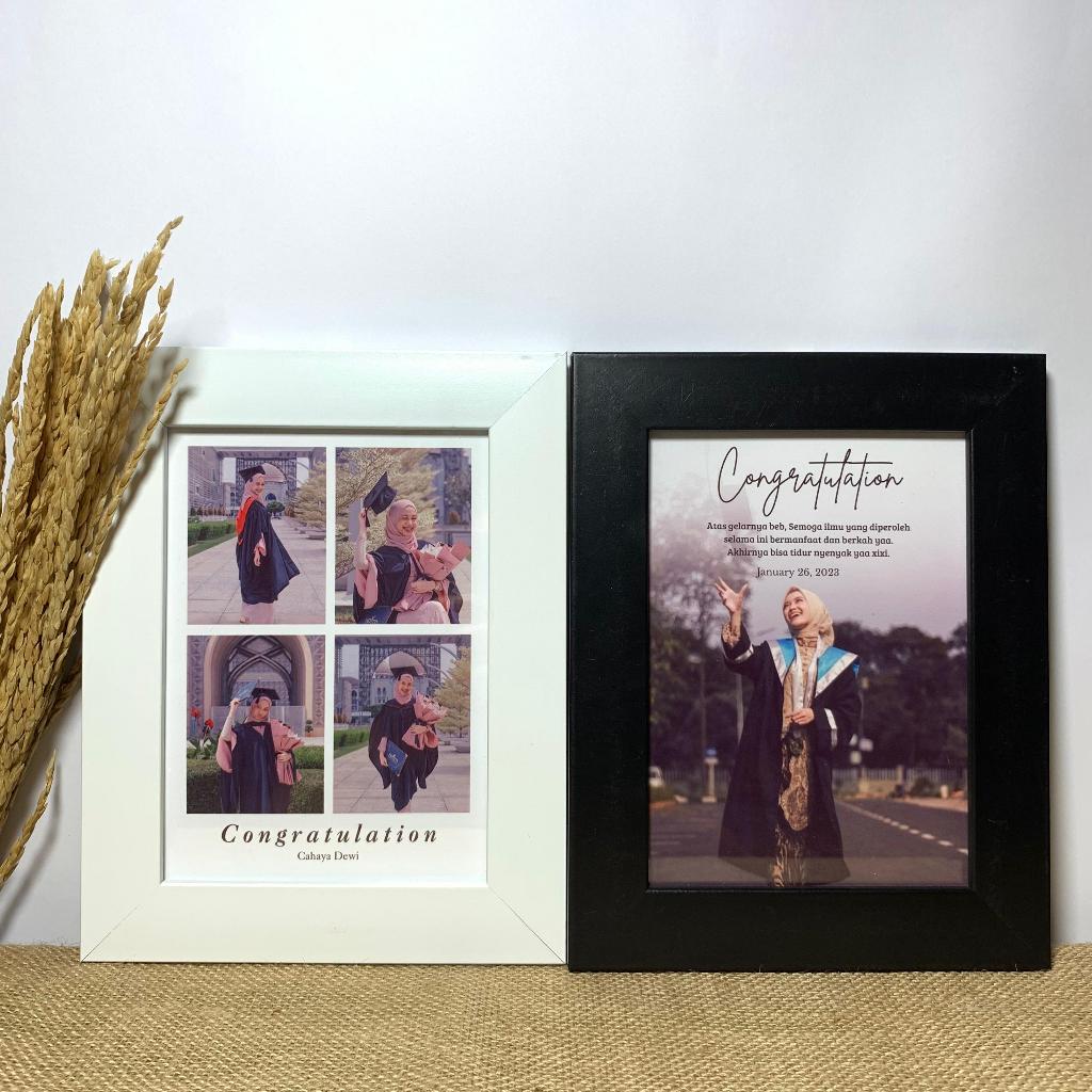 Kado Wisuda Frame Foto - Custom Foto / Kado Ulangtahun / Kado Pernikahan / Gift Wisuda