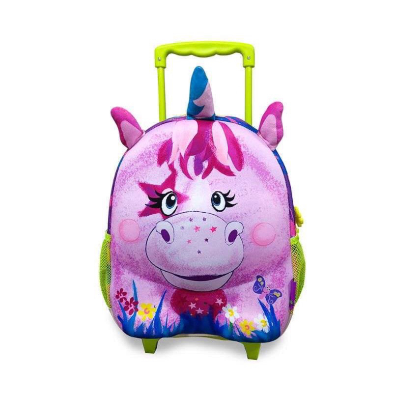 Tas sekolah anak Okiedog Wildpack Junior S Trolley Unicorn / Rubah Okiedog Trolley