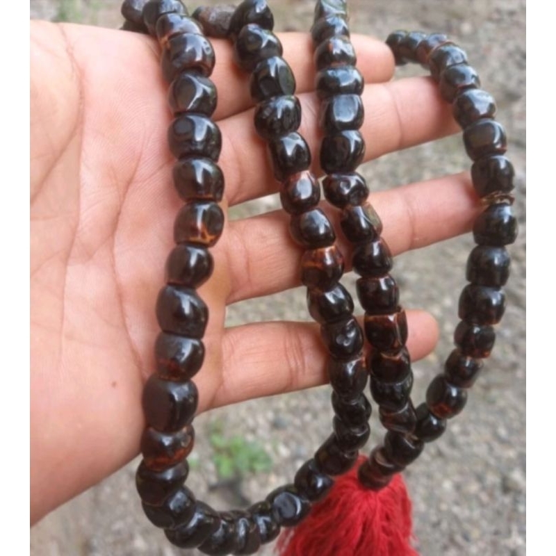 tasbih biji pisang sunan bonang 10-11mm tasbih biji pisang pidak