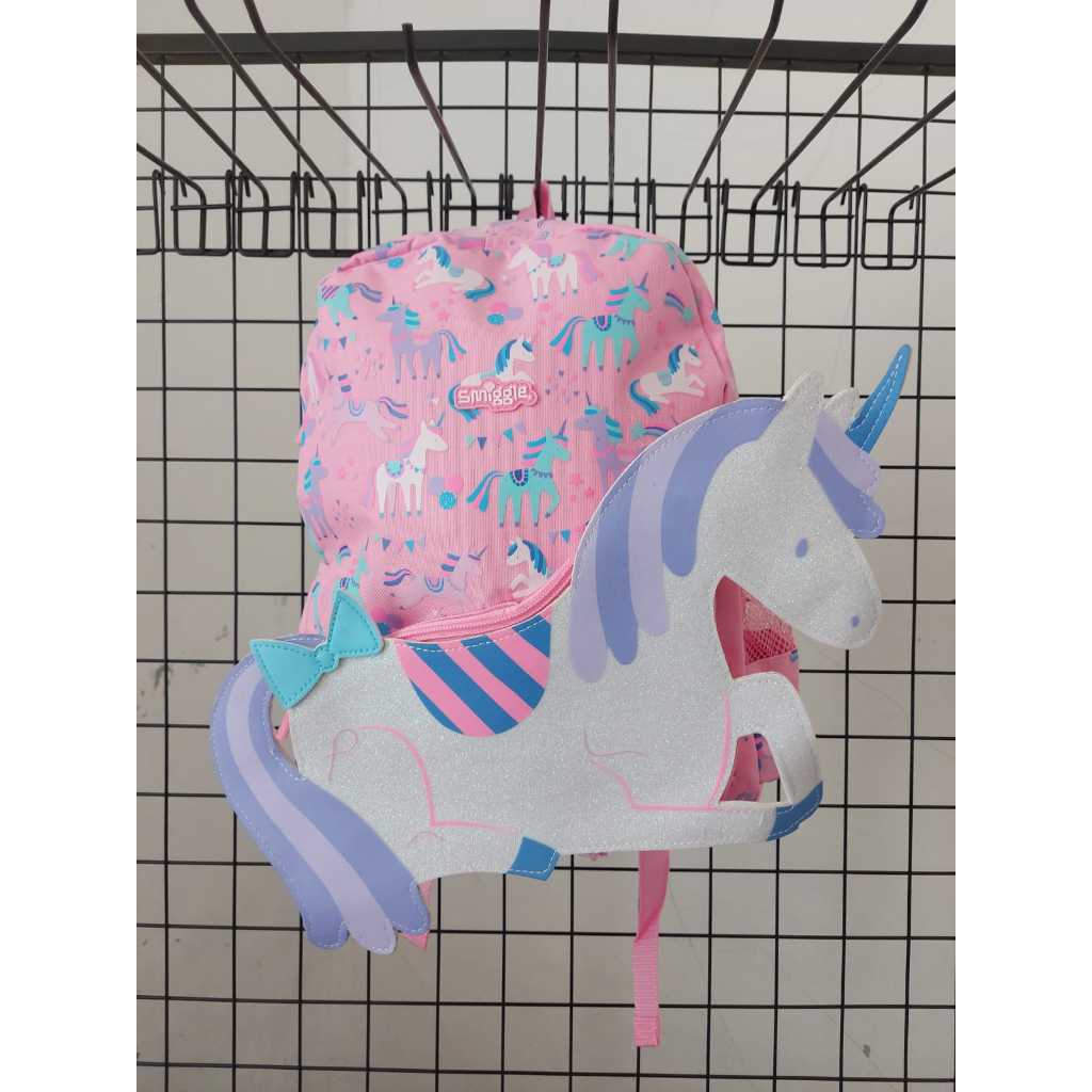 SMIGGLE HOODIE UNICORN PINK TAS ANAK SD