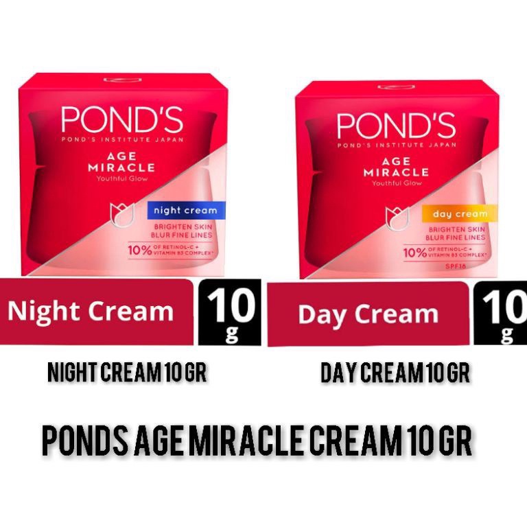 KODE B14H Ponds Age Miracle Krim Wajah Youthful Glow Day Cream dan Night Cream  Ponds Age Miracle Kr