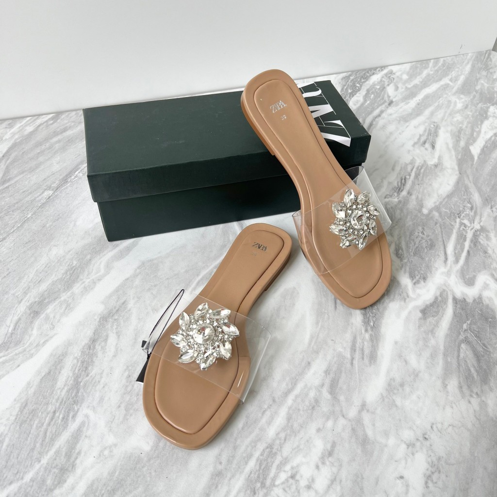 Z101332 Sandal Flat Wanita Zara Original