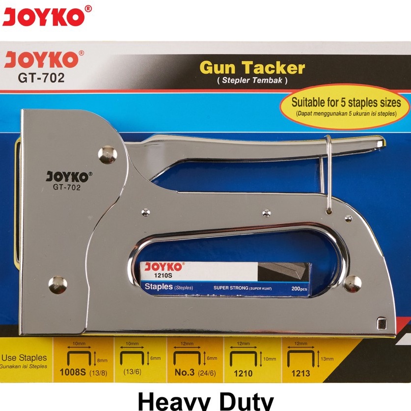 

Pasti Murah TACKER JOYKO GT 72 HAVY DUTY REFILL STEPLES STAPLER TEMBAK GT72