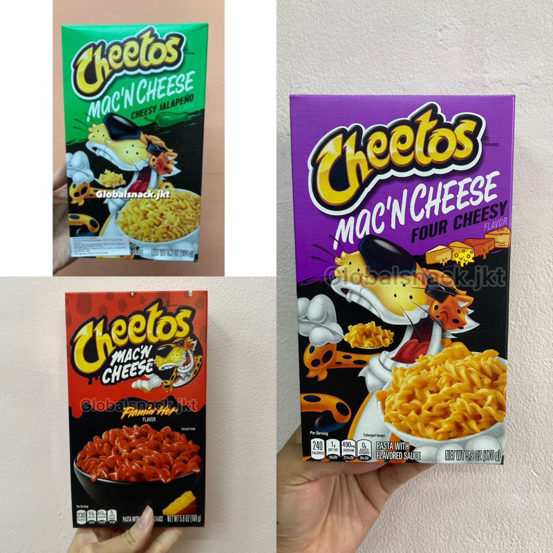 

CHEETOS MAC AND CHEESE CHEESY JALAPENO / FLAMIN HOT MAC&CHEESE USA PASTA