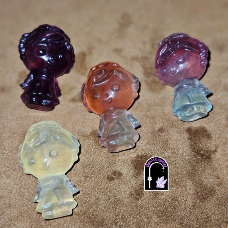 Carving Girl Fluorite Crystal
