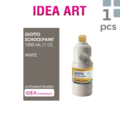

Giotto School Paint White Putih 1 ml Cat Air Lukis Super Washable 1 L