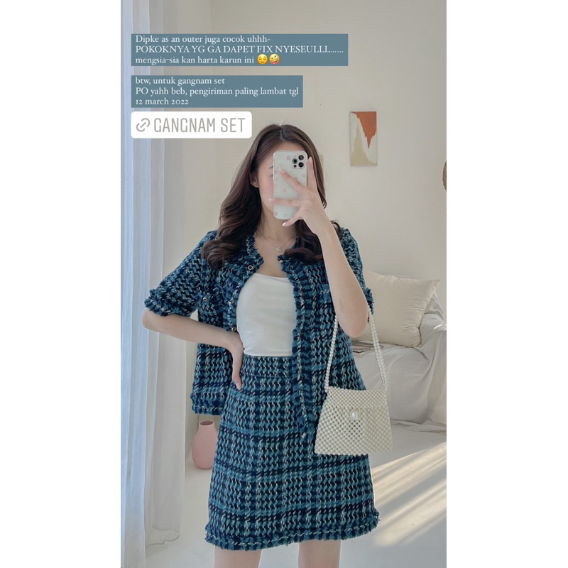 Gangnam set tweed | her apparel oudre marveile